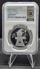 2026 VeeFriends Coins Willful Wizard Silvered Medal Original Art Rare Gem Proof  picture