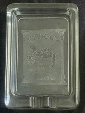 Vintage Camel Genuine Taste Ashtray Clear Etched Glass- Excellent  picture