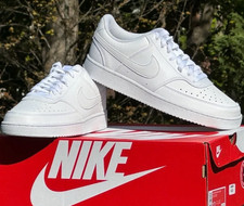 Nike Court Vision Low Next Nature Men's Triple White Sneakers Casual Shoes picture