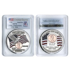 2026 US 250 Anniversary The Last Cent Commemorative Coin Eagle MS70 Collectible picture