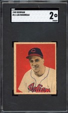 1949 Bowman 11 Lou Boudreau HOF ( WB ).  SGC 2 GOOD.  (TX8339). picture