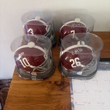 Lot 4,Alabama Signed Schutt Mini Helmets,Mac Jones,Diggs?,McDonald?,In Package picture
