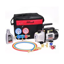 XtremepowerUS 3.5CFM 1/4HP HVAC Vacuum Pump R134a R12 R22 R410a A/C Refrigera... picture