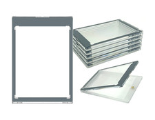 CF Magnetic Card Holder One Touch Case GREY BORDER - 35PT-260PT Sizes picture