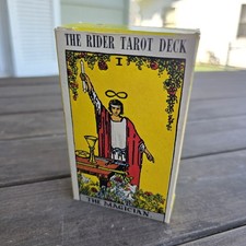 Vtg 1971 The Rider Tarot Deck The Magician Rider Waite Smith 78 Cards Complete picture