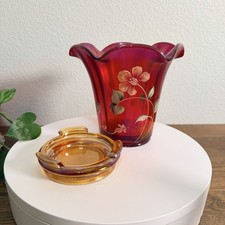 Fenton 100th Anniversary Founders Ruby Red Stretch HP 6