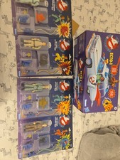 Hasbro Kenner Real Ghostbusters Set Of 4 Figures With Ecto 1  Included  picture