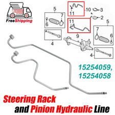 For 07-14 Tahoe Suburban Avalanche Rack Pinion Transfer Lines Hard lines on Rack picture