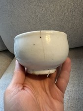 ANTIQUE 18TH/19th c. JOSEON DYNASTY KOREAN WHITE PORCELAIN tea bowl ex. Yale Art picture