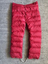 REI Men's Large Red Goose Down Puffer Snow-Pants Vintage 60s/70s picture