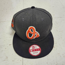 New Era 9FIFTY Baltimore Orioles Snapback Baseball Cap Gray/Black M/L picture