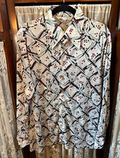 Prince Igor Vintage Mens 1970’s 70’s Polyester Shirt SZ L  Large Disco Studio 54 picture