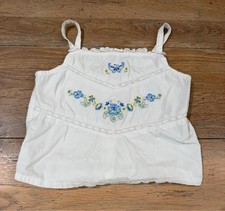 vintage Y2K-era Baby Gap camisole tank top Butterfly embroidery size 5 picture