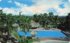 Mazatlan Sinaloa Mexico Hotel Playa Swimming Pool Palm Trees Vtg Postcard 12A picture