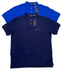 NWT Polo Ralph Lauren Men’s Custom Slim Fit Mesh Polo Shirt - Blue, Navy  S-2XL picture