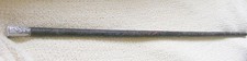 VTG Chinese Walking Stick Cane Carved Wood W Silver Embossed Cap End 35
