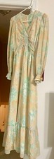 Vintage 70s Pastel Floral Prairie Maxi Dress Gunne Sax Style Boho Cottage core picture