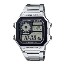 CASIO AE-1200WHD-1A AE-1200WHD-1AV CASIO ROYALE SILVER DIGITAL WATCH picture