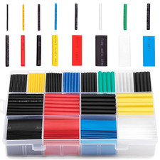 1328 Pcs HEAT SHRINK Tubing Sleeve 2:1 Shrinkable Tube Wire Cable Assortment Kit picture