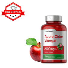 Capsulas De Vinagre De Sidra De Manzana | 2400 Mg | 150 Unidades | Supplement... picture