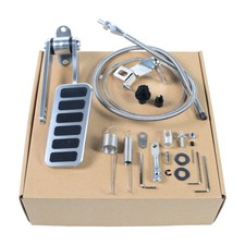 Universal Polished Aluminum Accelerator Pedal & Cable Kit picture