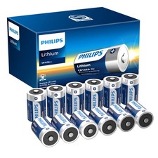 Philips 12Pack CR123A 123A Lithium Battery CR17345 1600mAh 3.0V Camera Batteries picture