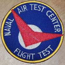 USN NAVY NAVAL AIR TEST CENTER NATC FLIGHT TEST ROUND EMBROIDERED PATCH USN NEW picture