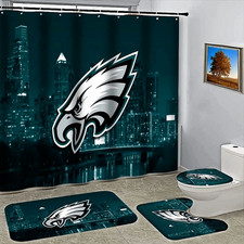 Philadelphia Eagles City Background Shower Curtain or Bathroom Sets picture
