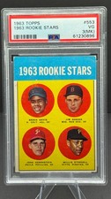 1963 Topps #553 Rookie Stars: Davis, Gosger, Hernstein, Stargell.  PSA 3 (MK) picture