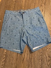 Trunks Beachwear Men’s  Size 32 Multi Functional Swim Shorts Anchor Print Blue  picture