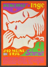 Meine Frau Inge und meine Frau Schmidt (1985) Original German Poster 23x32 picture