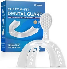 Gratulor - Custom-Fit Dental Night Mouth Guard for Teeth Grinding Clenching Br picture