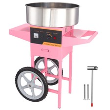 Uimoso Commercial Cotton Candy Machine with Cart Sugar Floss Maker 1000W Party picture