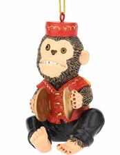 Tree Buddees Retro Wind up Toy Cymbals Monkey Funny Christmas Ornaments Ornament picture