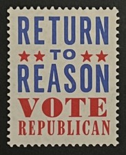 Travelstamps: 1968 US Cinderella Stamp “Return to Reason:Vote Republican” MNG picture