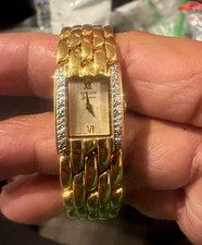 Citizen Elegance Women's Quartz Dress Watch Rectangular Gold Dial Roman Bracelet picture