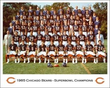 1985 CHICAGO BEARS Team Glossy 8x10 Photo Superbowl Champs Print Roster Poster picture