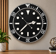 handcrafted 3D-printed luxury watch-inspired wall clock picture