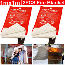 2PCLarge Fire Blanket Fireproof For Home Kitchen Office Caravan Emergency Safety picture