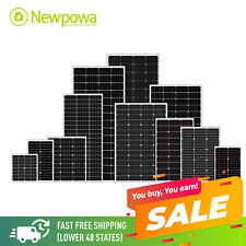 Newpowa 100W 200W 180W 50W Solar Panels Kits Slight Frame Damage 5W-240W 12/24V picture
