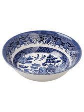 Churchill Blue Willow Fruit Cereal Bowls Set of 4 6