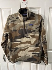 Patagonia Better Sweater 1/4 Zip Fleece Pullover Camo Mens Size Small picture