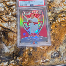 2018 Panini Chronicles - Crusade Shohei Ohtani #14 Holo Prizm (RC) Psa 9 Low Pop picture
