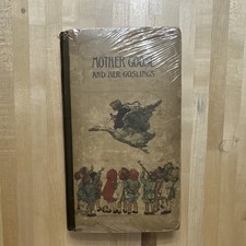Antique 1918 Mother Goose and Her Goslings Hardcover Book Rose Allyn Vintage picture