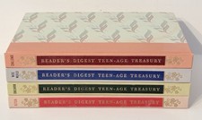 Vintage 1957 Reader's Digest Teen-Age Treasury Book Lot of 4 Hardcover 1-4 picture
