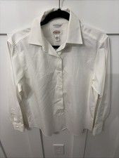 NWT Talbots Wrinkle Resistant Button Front Shirt-Size 6-White picture