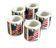 Deal 2024 US Flags Forever Stamps Scott #5875-5878 MNH Roll of 100 Coil picture