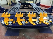 Universal Heavy Duty Auto Body Frame Machine Tie Down Pinchweld Clamp Set of 4 picture