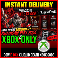 GOW Gears Of War E Day x Liquid Death Chainsaw Pose Code XBOX Region Free FAST picture