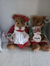 2 The Bearington Collection Ginnie & Jimmy Gingersnap Plush Bear Limited Edition picture